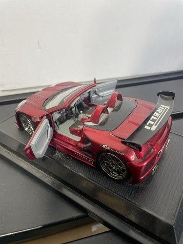 Funline Muscle Machines 2003 Toyota MK2 Red Die Cast 1/24 Scale On Base Platform - Picture 7 of 9