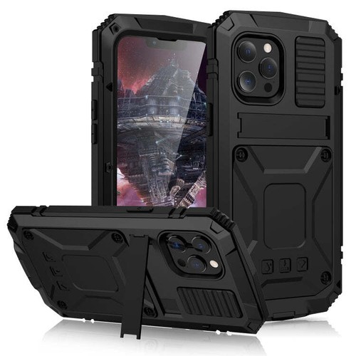 R-JUST Shockproof Waterproof Dust-proof Metal + Silicone Protective Case with Ho - Picture 10 of 26