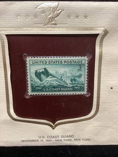 Coast Guard 3 Cents United States Postage Historic Stamp of America - 1945 - Picture 2 of 2