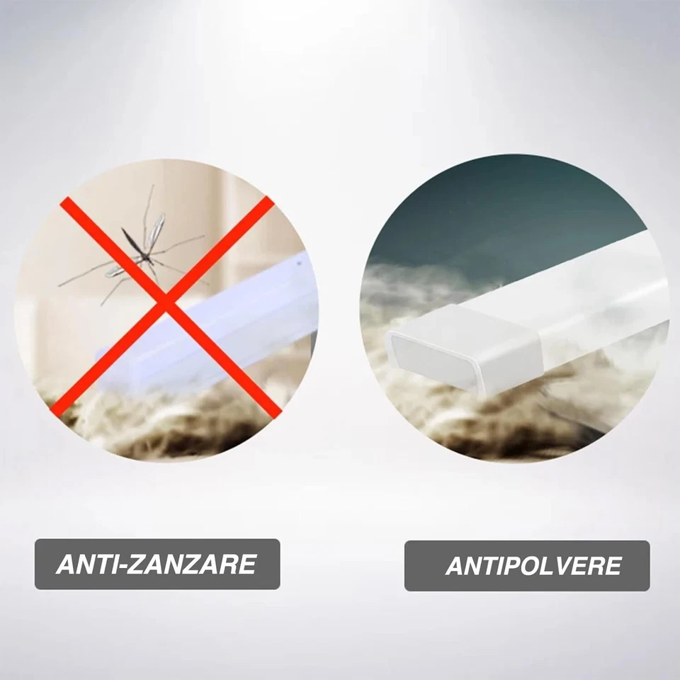 2PEZZI Plafoniera da Soffitto Barra Luminosa LED 72W 3 Tonalità Luce per Interno - Immagine 4 di 4