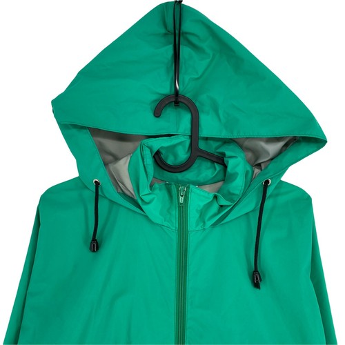 Helly Hansen Vintage Impermeable Verde con Capucha Chaqueta TALLA S - Imagen 2 de 9