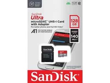 SanDisk 128GB Ultra microSDXC UHS-I Memory Card - Up to 140 MB/s, OPEN BOX