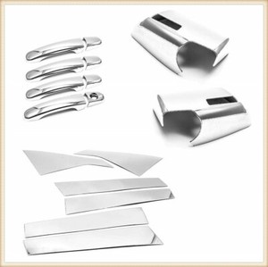 For 2009-2017 Chevrolet Traverse Chrome Stainless Steel Door Pillar Trims 6pcs For 2009-2017 Chevrolet Traverse Chrome Stainless Steel Door Pillar Trims 6pcs