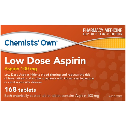 3 x Chemists' Own Low Dose Aspirin Inhibits Blood Clot Enteric Coated 168 Tabs - Picture 7 of 12