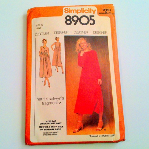 Vtg Simplicity Sewing Pattern 8905 Harriet Selwyn's Dress Size 10 1979 Uncut - Picture 1 of 2