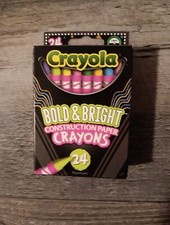 Crayola Construction Paper Crayons School Art Supplies 24 Count
