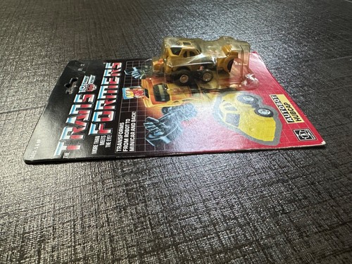 Vintage G1 Hasbro Transformers Minibot Hubcap Chinese Released MOSC Sealed - Picture 3 of 12