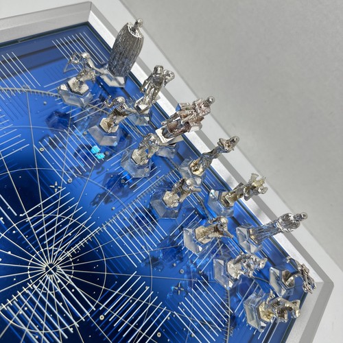 Franklin Mint Star Trek 25th Anniversary Chess Set MISSING 4 PIECES Silver Gold - Picture 19 of 24
