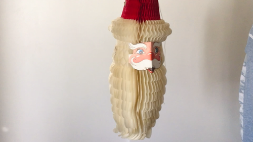 Vintage Weihnachtsmann Waben Weihnachten 26" Hängedeko Weihnachten Party Xmas Retro - Video 1 von 1