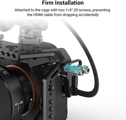 SmallRig HDMI Klemmschloss für Sony FUJIFILM Panasonic Canon Nikon Kamera-3637 - Bild 4 von 8