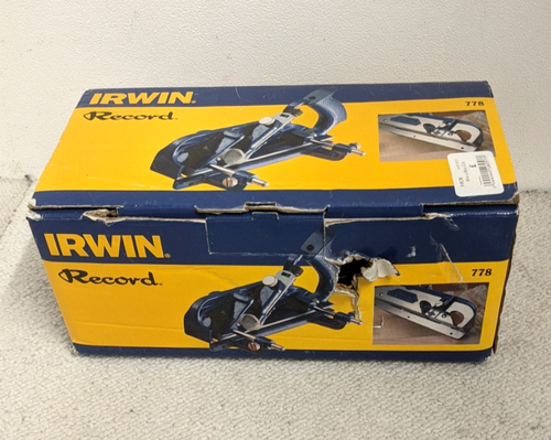 Irwin Record Rebate Plane 778 1/2 In Boxed Sealed Unused 2004 - Picture 2 of 8