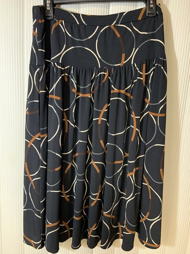 Marc Bowaer Damen Rock, Gr. S, schwarz bedruckt, Polyester, Knie L, - Bild 3 von 5