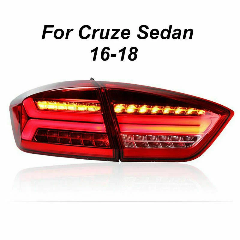Conjunto de luces traseras LED rojas para Chevrolet Cruze Sedán 2016-2018 Foto 4 de 4