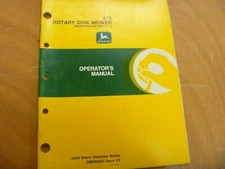 John Deere 270 Rotary Disk Mower Owner Operator Manual OMW80053 SN 840001-Up