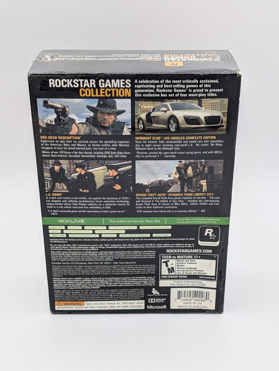 Rockstar Games Collection -- Edition 1 (Microsoft Xbox 360 Rockstar Games Collection -- Edition 1 (Microsoft Xbox 360