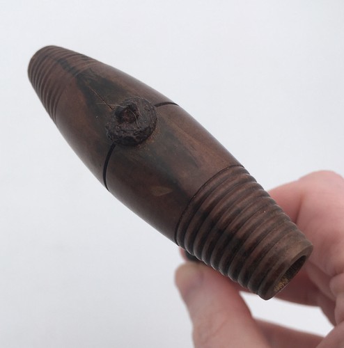 Antique Turned Wood Handle Corkscrew - Wine - Sommelier Helix - Cork Extraction - Picture 9 of 12