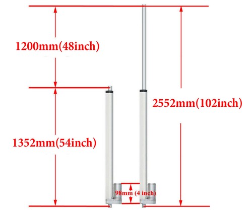 12V 800mm 1000mm Elektrischer Linearantrieb Motor 2000N Linear Actuator für RC - Bild 25 von 30