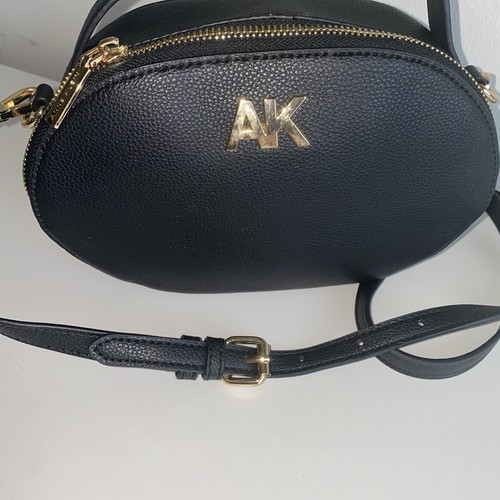 ANNE KLEIN - CROSSBODY BLACK PURSE - DETACHABLE STRAP - Picture 2 of 8