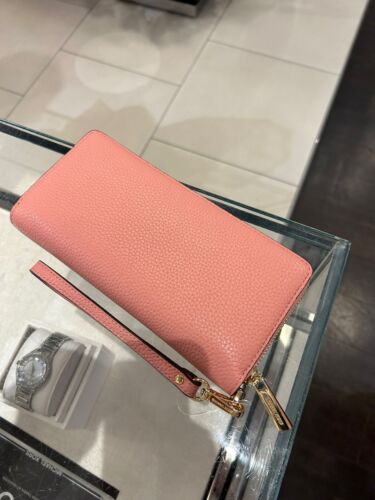Michael Kors Women Large Fashion Leather Wristlet Long id Wallet Clutch Primrose - Picture 4 of 10