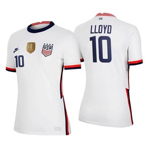 NIKE CARLI LLOYD USA 2020 2021 USWNT 4 STAR WHITE HOME WOMENS JERSEY GOLD PATCH | eBay