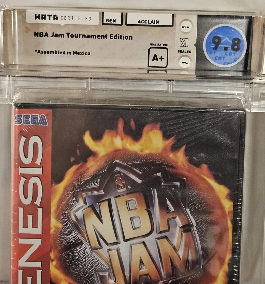 NBA Jam T.E. (Sega Genesis, 1995) Wata 9.8 A+ NOT VGA OR CGC - GEM MINT 🔥 - Image 2 of 4