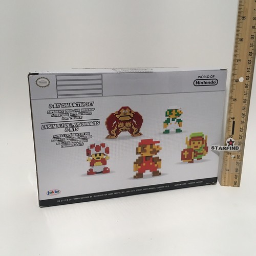 JAKKS Nintendo 8-Bit Mario Luigi Toad Donkey Kong Link Zelda 5 NES Figurines SEE - Picture 8 of 10