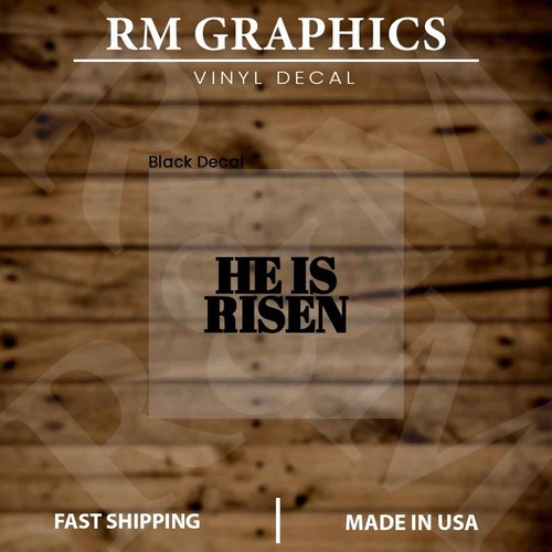 He is Risen | Jesus |Christian Quotes | Bible| |Vinyl Sticker |Decal -Laptop|Car - Picture 2 of 6
