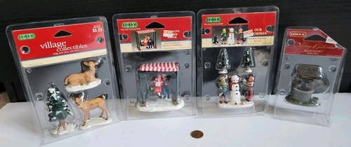 Lemax Holiday Village Collection Figur Weihnachten Hirsch Schneemann Wasser Brunnen Konvolut - Bild 1 von 10