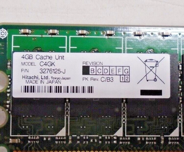 Used Hitachi C4GK Cache Unit 4GB Memory RAM | 3276125-J | DIMM ECC 240-Pin SRAM  - Image 3 of 4