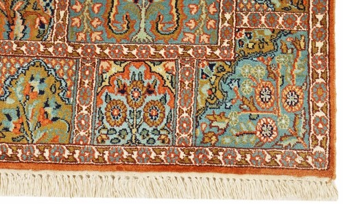 Kaschmir Seide 176x125 cm Handgeknüpft Teppich Orientteppich Neu - Picture 4 of 9