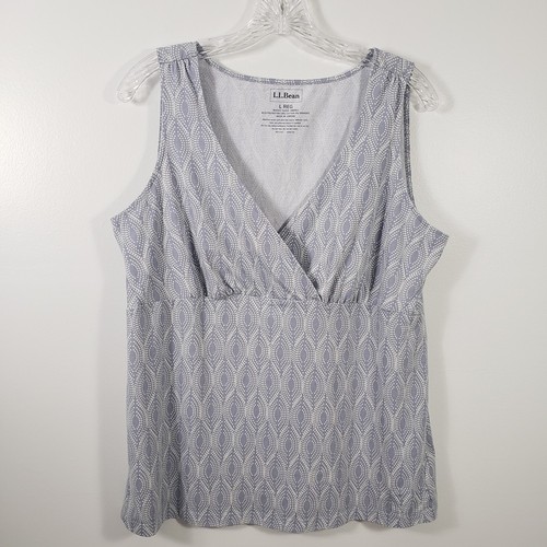 L.L. BEAN Size L Women's Gray Sleeveless Athletic Fitness Shirt Top - Picture 1 of 9
