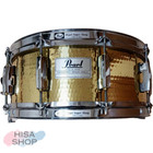 Pearl Hammered Brass Snare Drum 14x5.5 Made in Japan Vintage Used