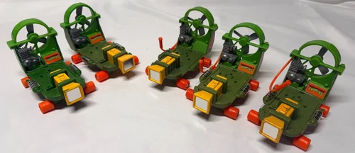 TMNT – 5 Cheapskate Vehicle Lot – Vintage 1988 Loose – Playmates Toys