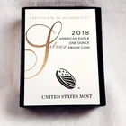 2018-W American Silver Eagle Proof $1 Coin 1 oz .999 Silver OGP COA