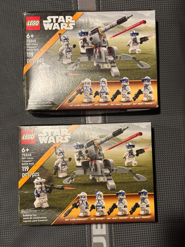 Lot of 2 LEGO Star Wars: 501st Clone Troopers BP (75345) Sealed w/Bruised Boxes! - Picture 1 of 6