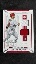 2019 National Treasures Albert Pujols Game Gear Materials Duals /99 #GGM-AP