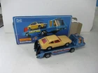 Matchbox Lesney Superkings K-2 Car Transporter- blue with TAN K-59 Capri, boxed