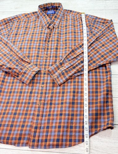 Pendleton Mens Canterbury Cloth Wool Blend Plaid Long Sleeve Button Shirt Sz XXL - Picture 2 of 6