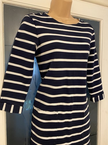 White Stuff Ladies Stripped Dress Blue/ White Size 10 - Picture 3 of 4