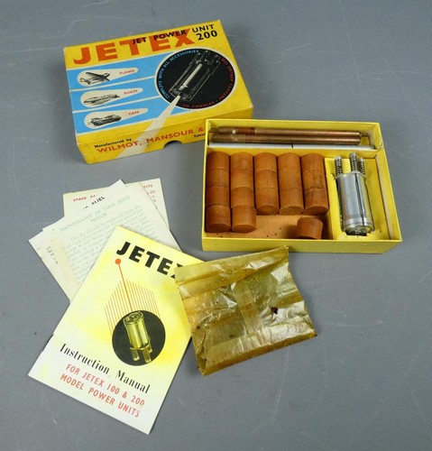 Vintage Jetex Jet Power Unit 200 with fuel pellets, Instructions and Box  #5505 - Picture 1 of 12