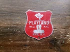 PLAYLAND RYE NY TIN  SIGN  VINTAGE AMUSEMENT PARK  SIGN