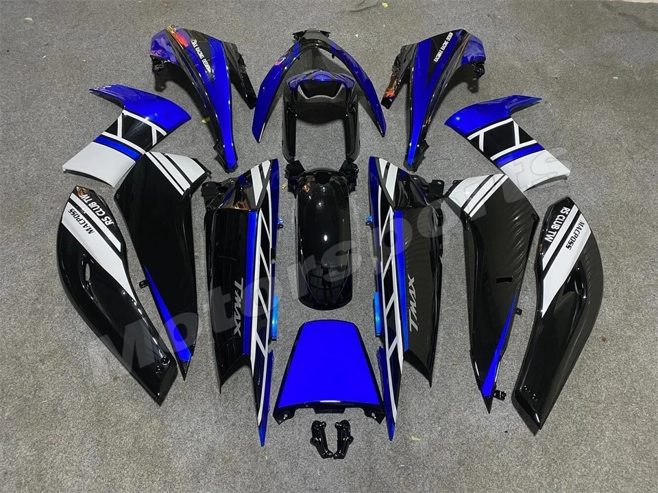 Blue Black White Fairing Kit for Yamaha TMAX500 2008-2012 ABS Injection Bodywork - Image 4 of 4