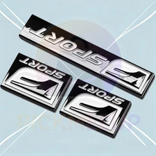 3X F-Sport Emblem Fender Rear Side Badge For IS-F GS F RC IS250 350 Glossy Black