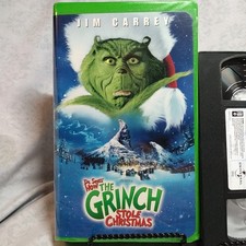 Dr. Seuss Grinch Stole Christmas! VHS Video Tape Inserts Green Case