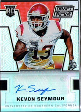 2016 Panini Prizm Collegiate Draft Picks Silver Prizm Auto #217 Kevon Seymour RC
