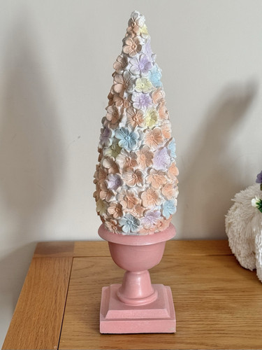 HOMESENSE EASTER PASTEL FLOWER TOPIARY TREE TK MAXX - NEW ORNAMENT DECORATION - Picture 1 of 4