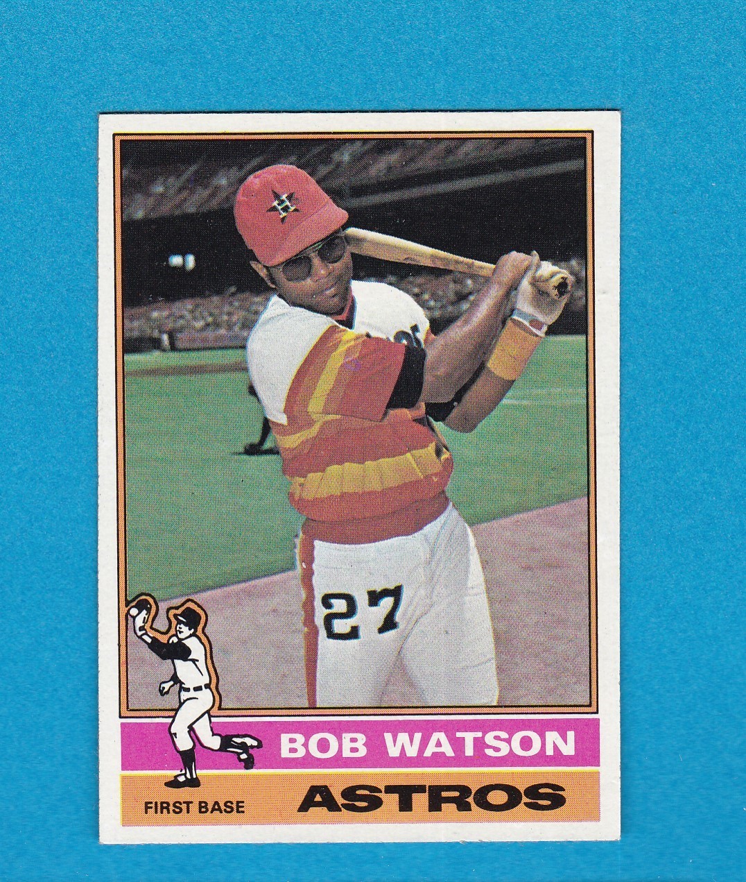 1976 TOPPS BASEBALL SET BREAK 20 BOB WATSON ASTROS NM+