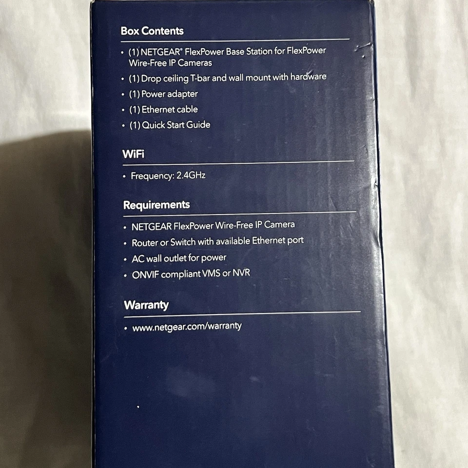 NEW Netgear Flexpower Wire-Free Onvif IP Camera Base Station VNB4000-111PAS - Image 4 of 4