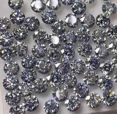 6 Ct Certified VVS1 D Grade Round Cut Natural Blue Color Diamond 20 Pcs - product listing photo