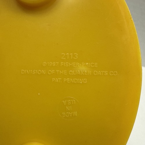 Tetera Fisher Price 1987 divertida con silbido de comida #2113 probada/funcionando - Imagen 6 de 6